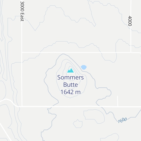 Map of Sommers Butte