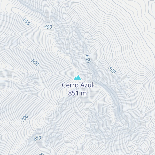 Map of Cerro Azul