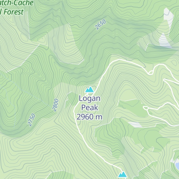 Map of Logan Peak