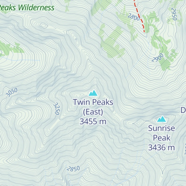 Map of Twin Peaks (East)