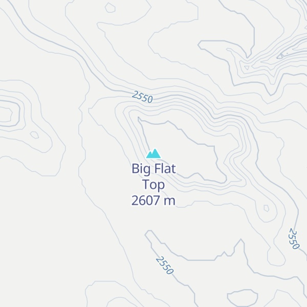 Map of Big Flat Top