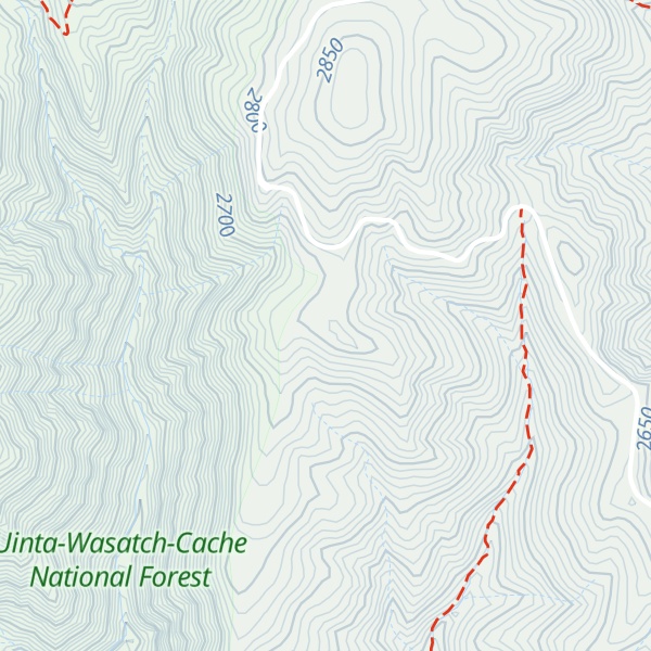 Map of Evans Ridge