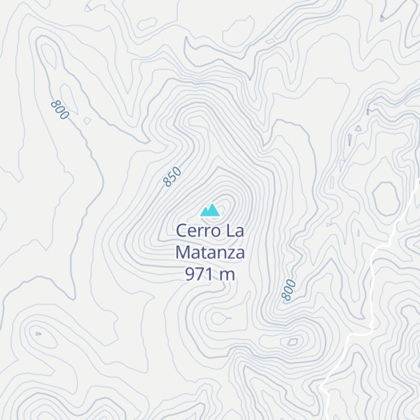 Map of Cerro La Matanza