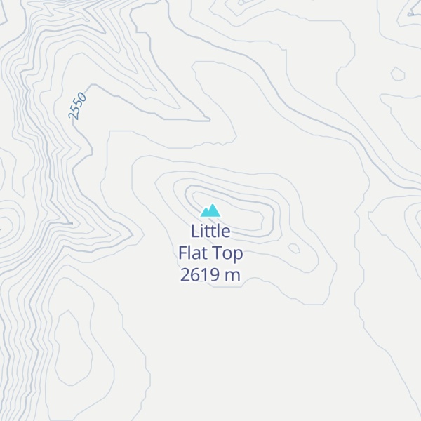 Map of Little Flat Top