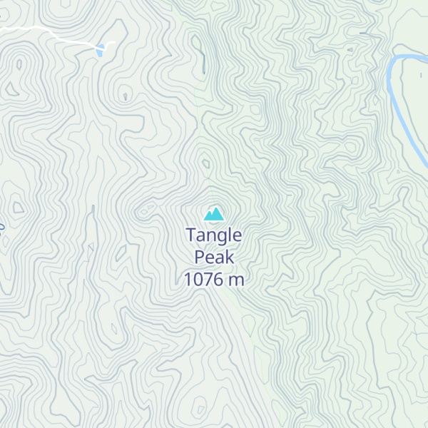 Map of Tangle Peak