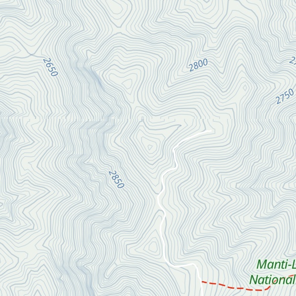 Map of Salt Creek Peak