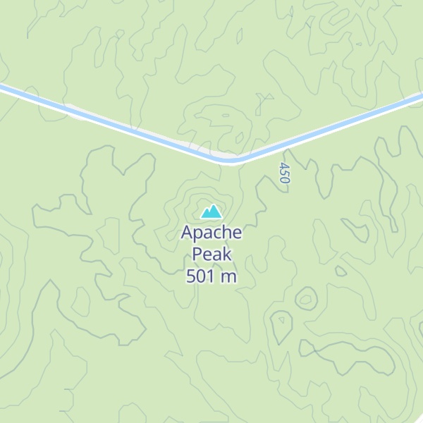 Map of Apache Peak