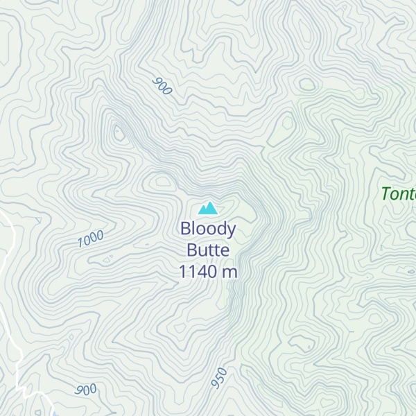 Map of Bloody Butte
