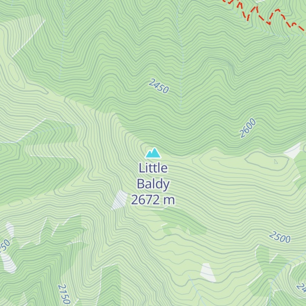 Map of Little Baldy