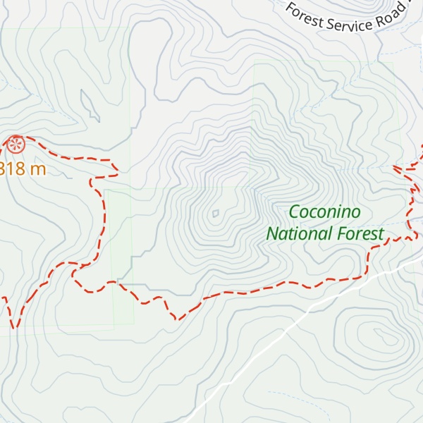 Map of Woody Mountain
