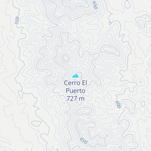 Map of Cerro El Puerto