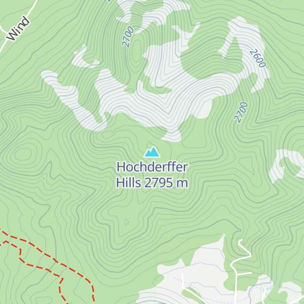 Map of Hochderffer Hills