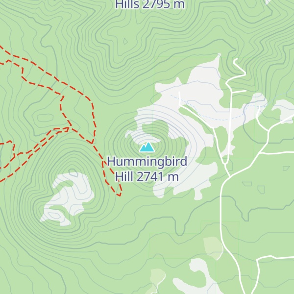 Map of Hummingbird Hill
