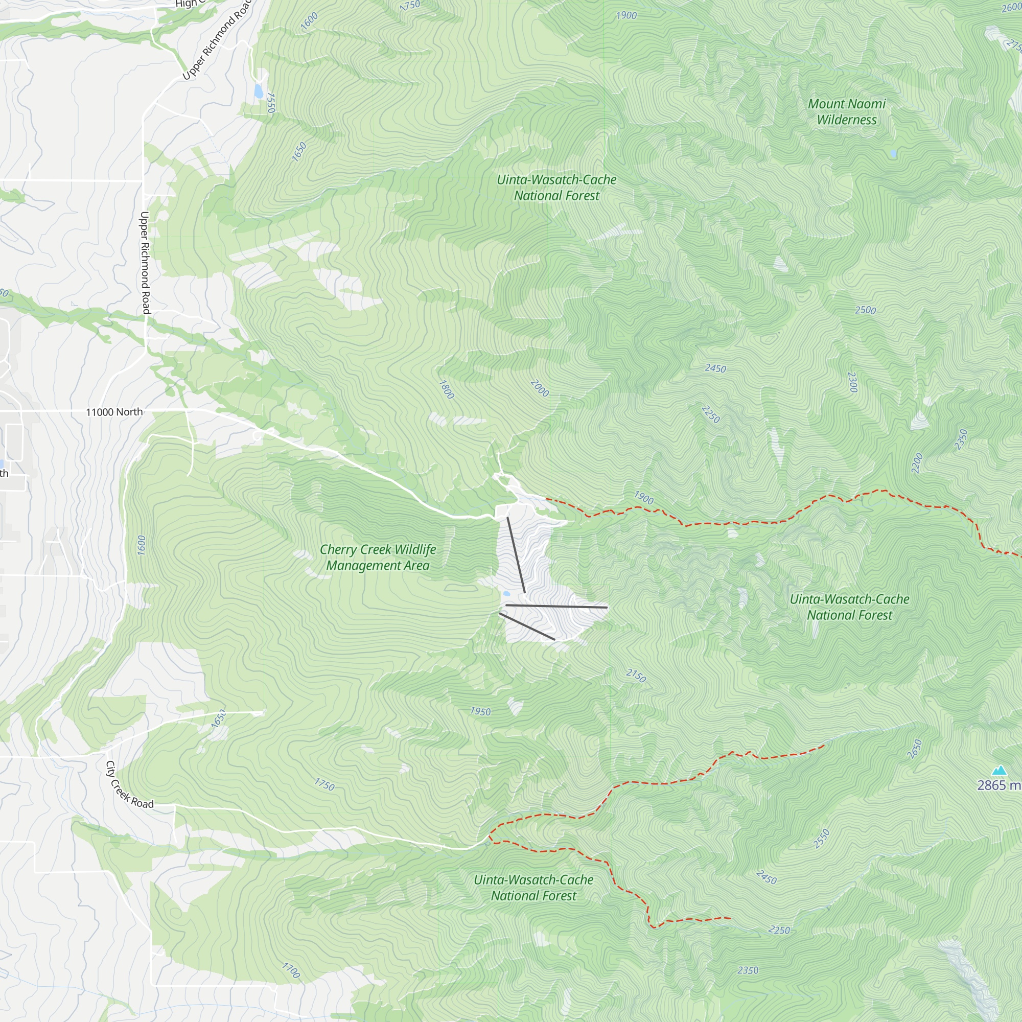 Cherry Peak Lodge map