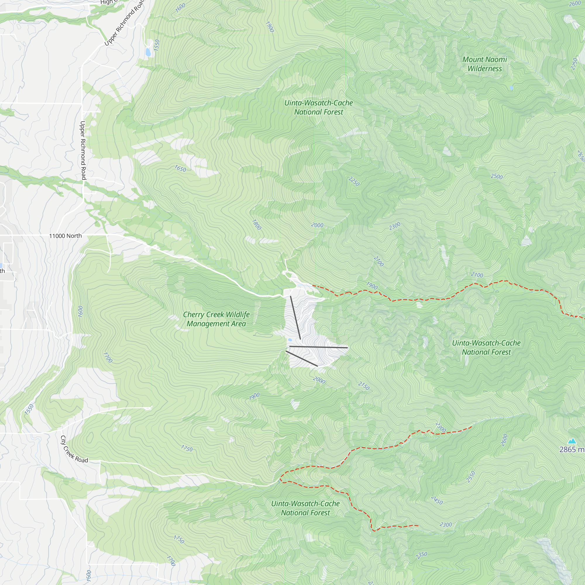 Cherry Peak Lodge map