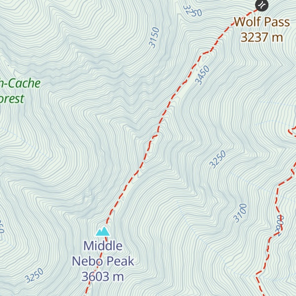 Map of Mount Nebo
