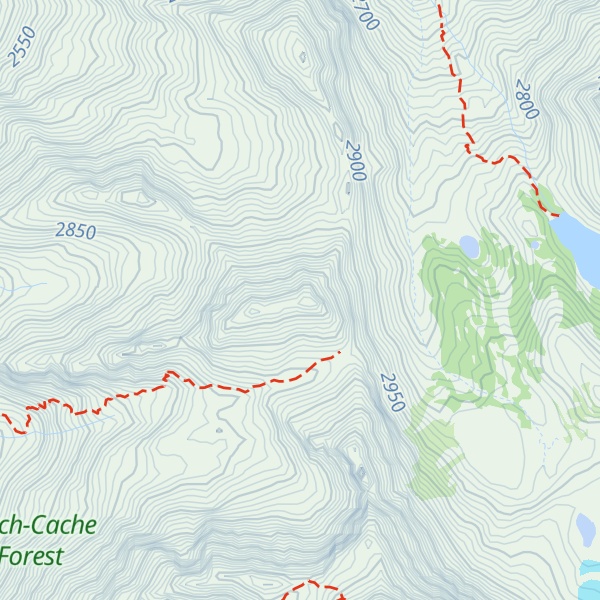 Map of Rocky Mouth Canyon Peak