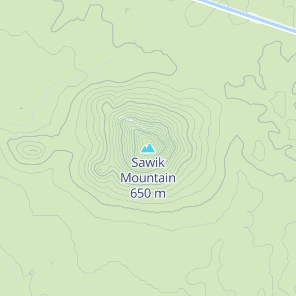 Map of Sawik Mountain