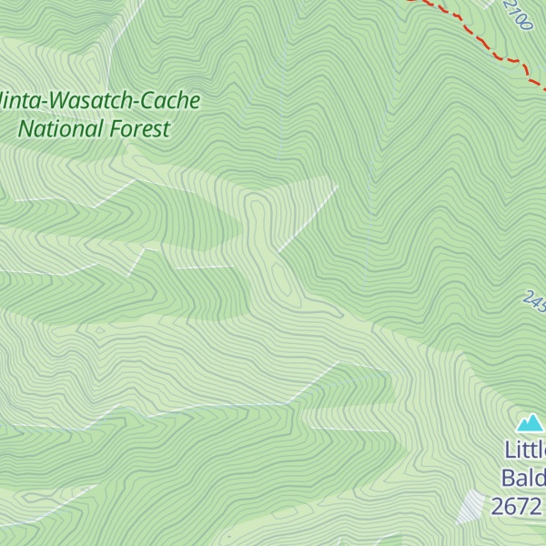 Map of Temple Baldy