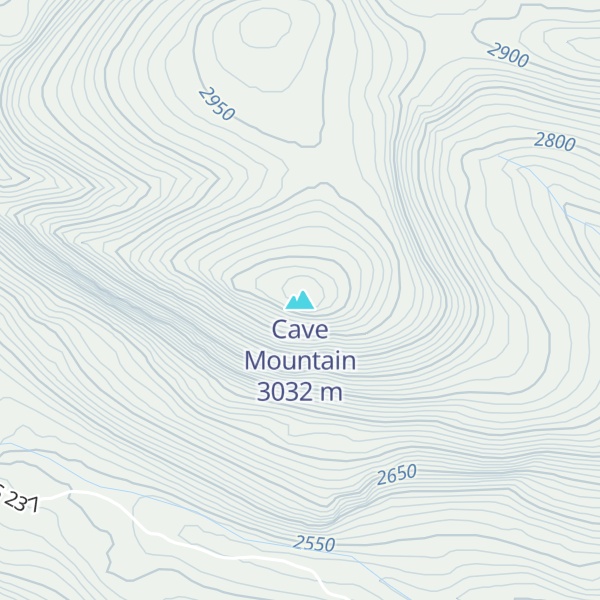 Map of Cave Mountain