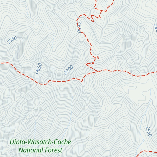 Map of Sessions Mountain (west)