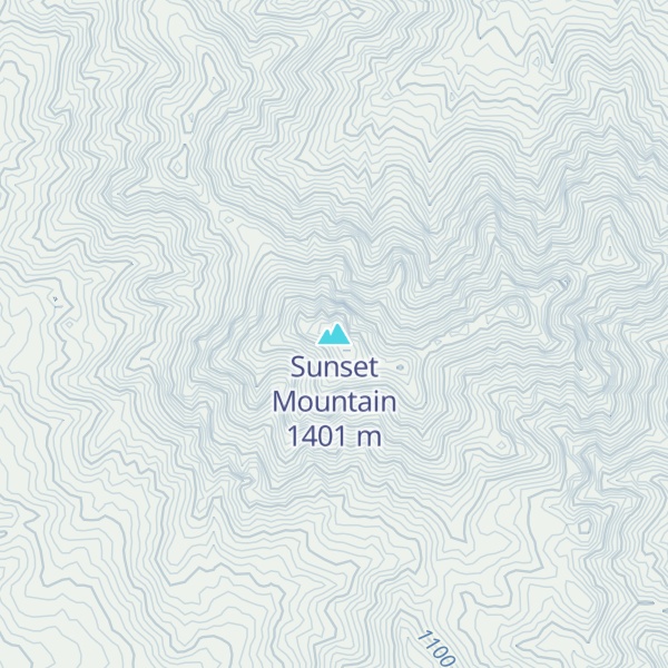 Map of Sunset Mountain