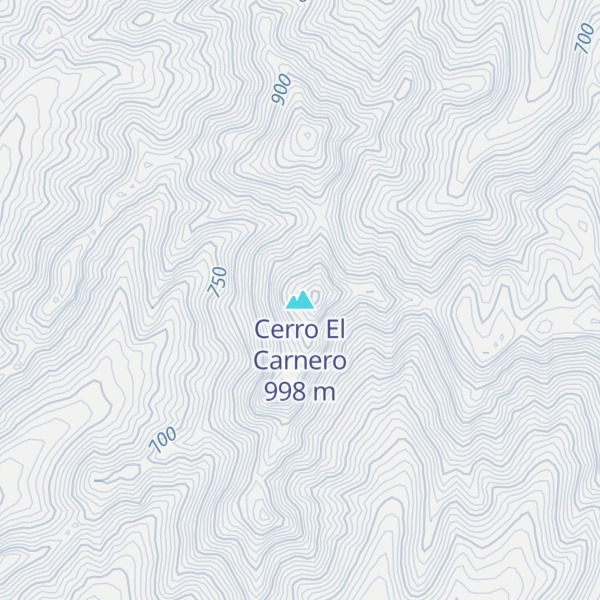 Map of Cerro El Carnero