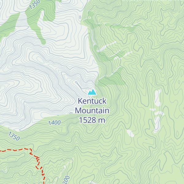 Map of Kentuck Mountain