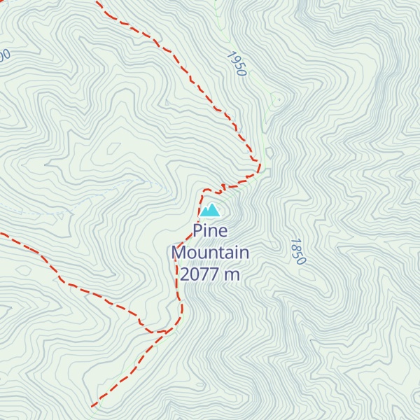 Map of Pine Mountain