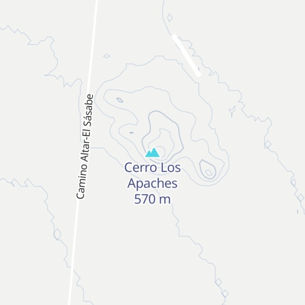 Map of Cerro Los Apaches