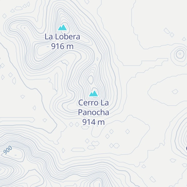 Map of Cerro La Panocha