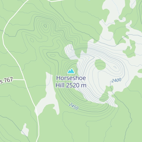 Map of Horseshoe Hill