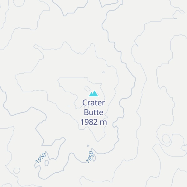 Map of Crater Butte