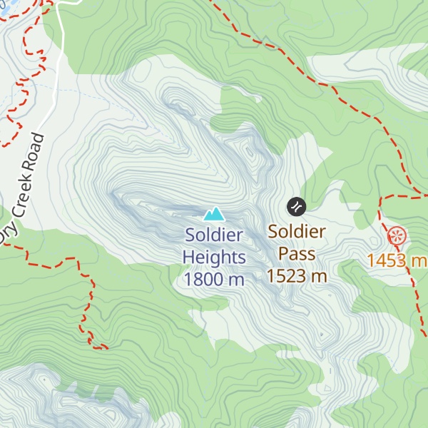 Map of Soldier Heights