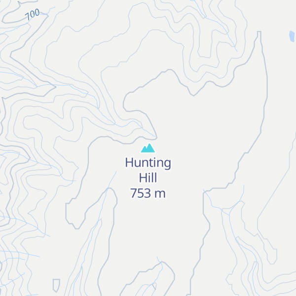 Map of Hunting Hill