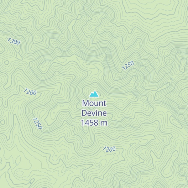 Map of Mount Devine