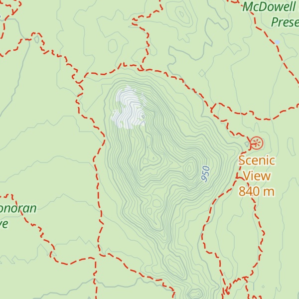 Map of Granite Mountain