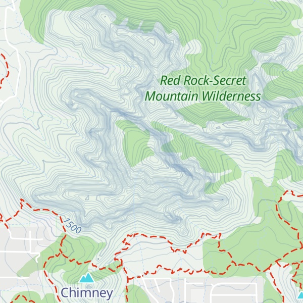 Map of Capitol Butte