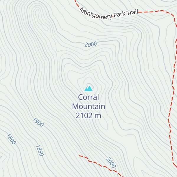 Map of Corral Mountain