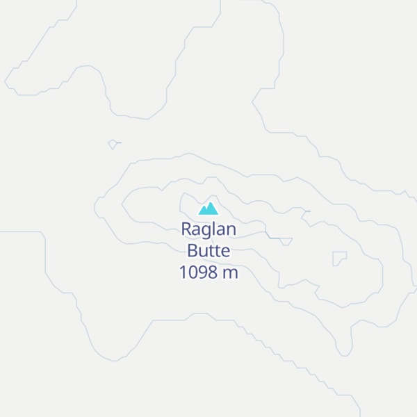 Map of Raglan Butte