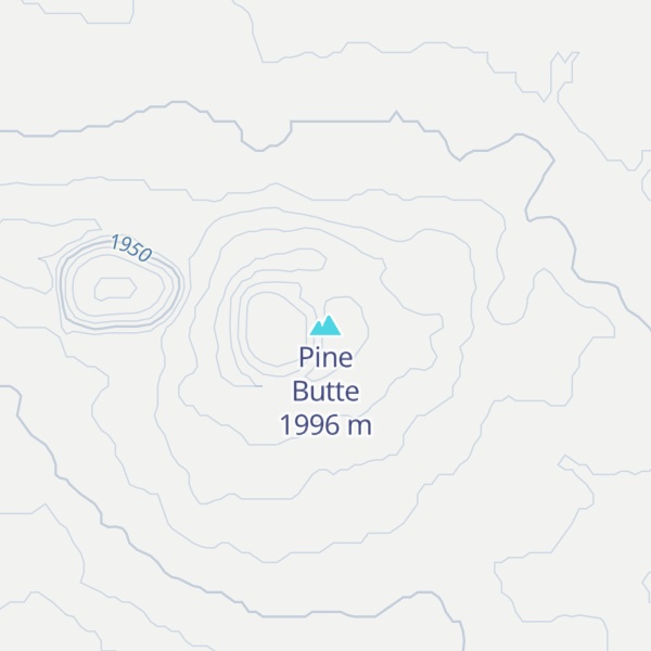 Map of Pine Butte