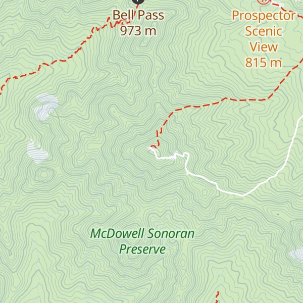 Map of Thompson Peak