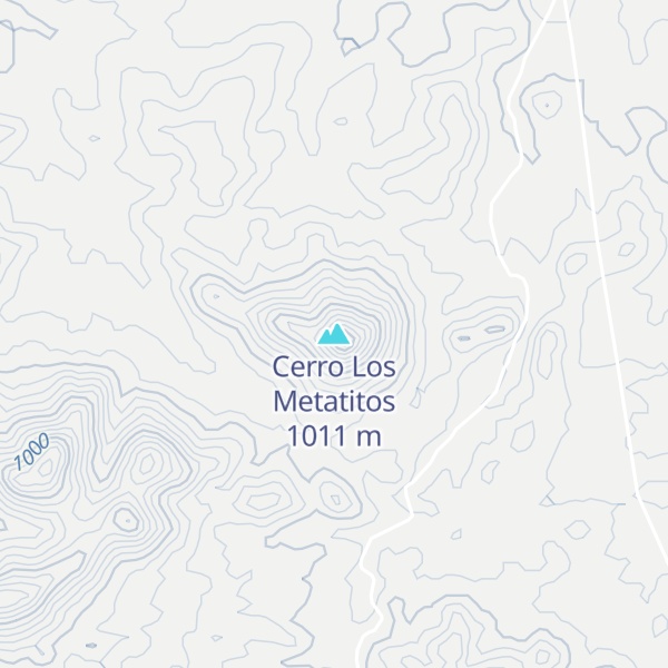 Map of Cerro Los Metatitos