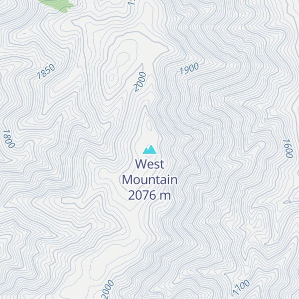 Map of West Mountain