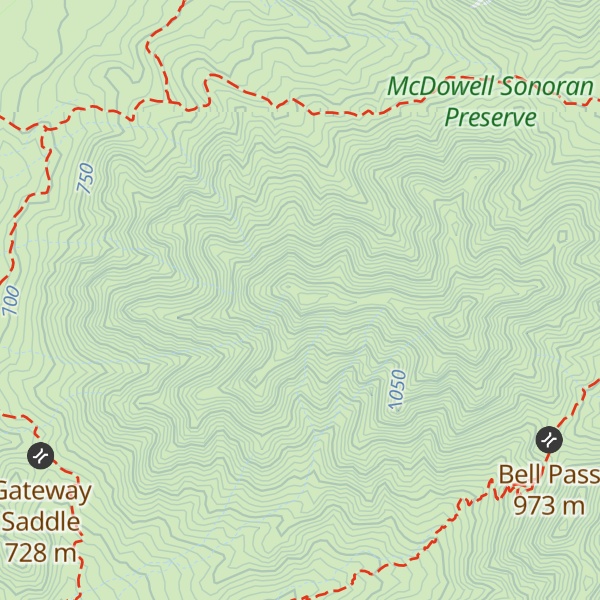 Map of Drinkwater Peak