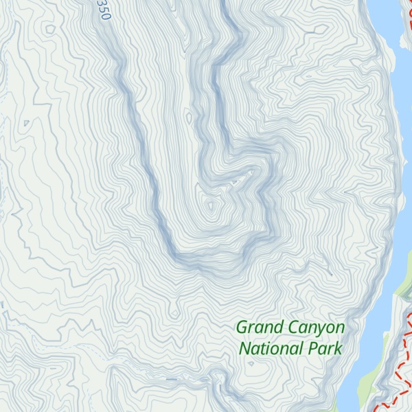 Map of Temple Butte