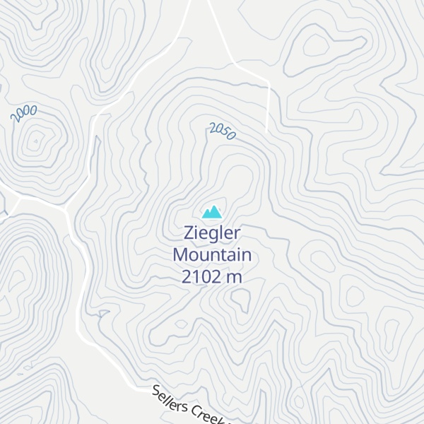 Map of Ziegler Mountain