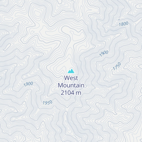 Map of West Mountain