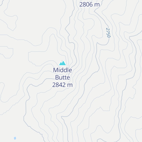 Map of The Buttes