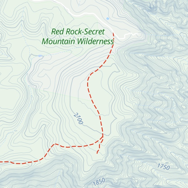 Map of Little Round Mountain